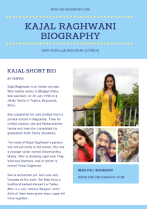 Kajal Raghwani Biography - Age, Height, Weight, Family And Husband